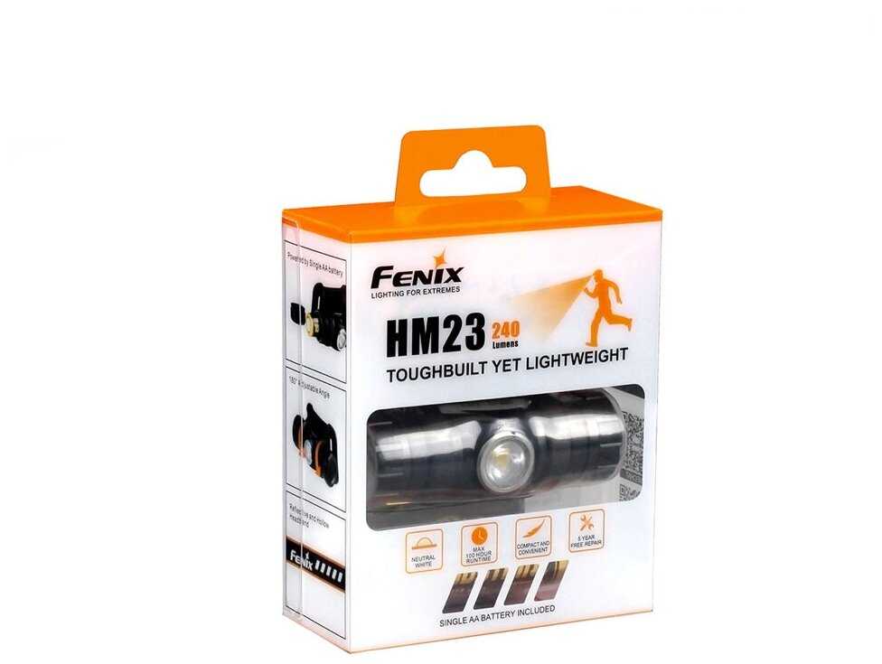 Налобный фонарь Fenix HM23, 1 х АА, диод Cree XP-G2 R5, 53 метра, 240 люмен фотография 6