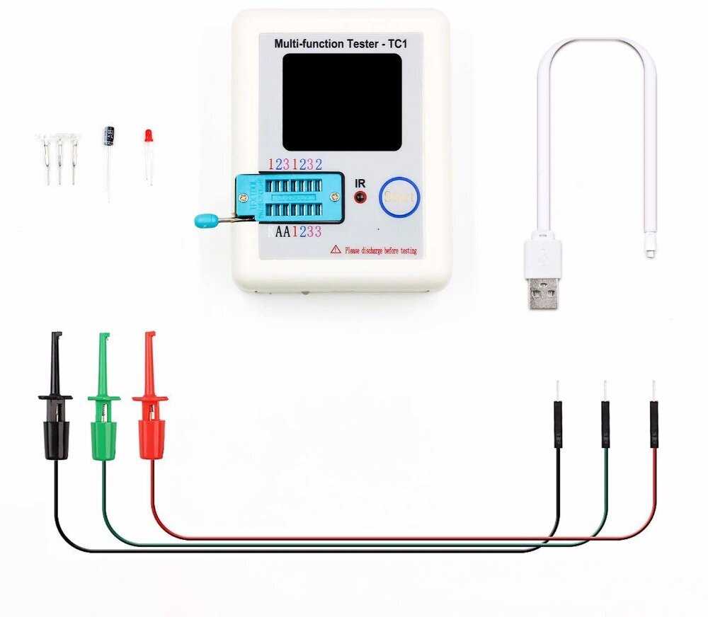 Многофункциональный измеритель Tester-TC1 (RLC, ESR, транзисторы) фотография 9