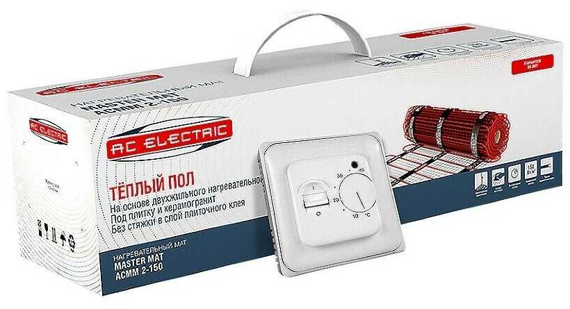 Нагревательный мат AC Electric ACMM 2-150-10 150 Вт/м2 фотография 2