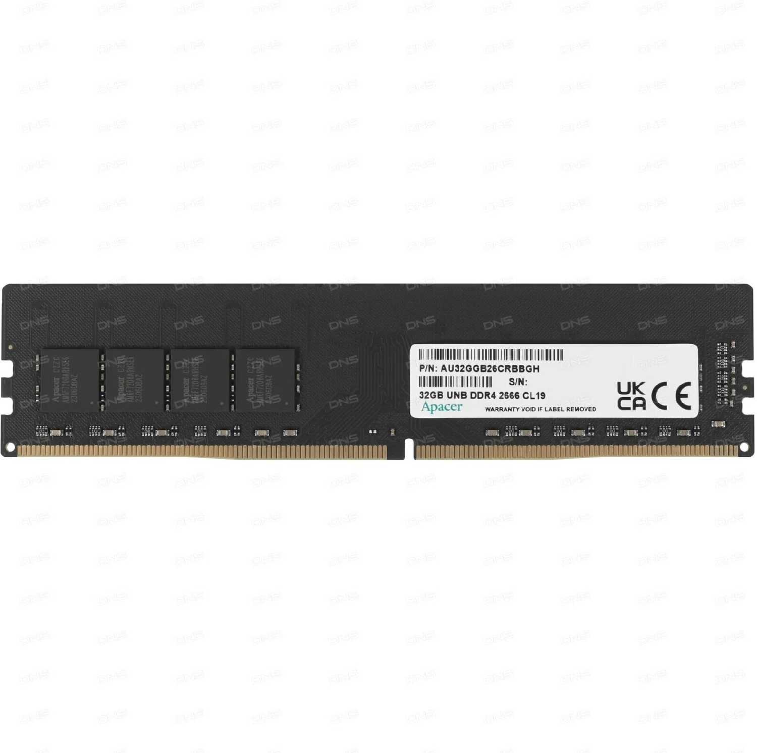 Оперативная память Apacer 32 ГБ DDR4 DIMM CL19 (EL.32G2V.PRH) фотография 8
