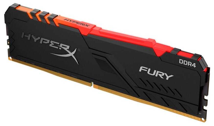 Оперативная память HyperX Fury RGB 8 ГБ DDR4 3466 МГц DIMM CL16 HX434C16FB3A/8 фотография 3