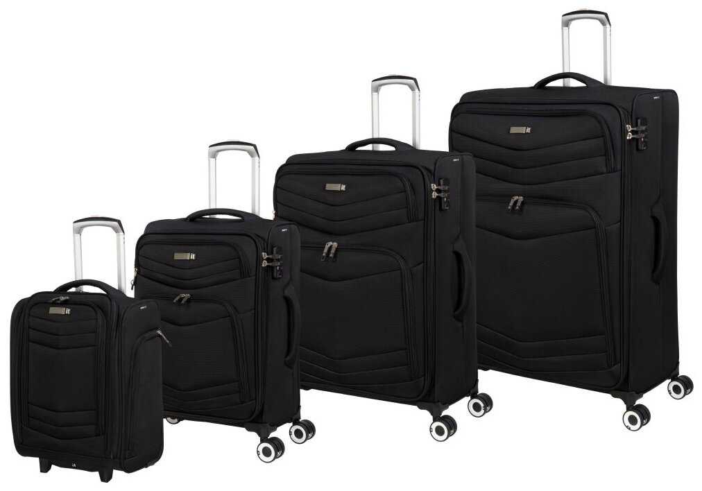 Чемодан на колесах it luggage/текстиль/с расширением фотография 5