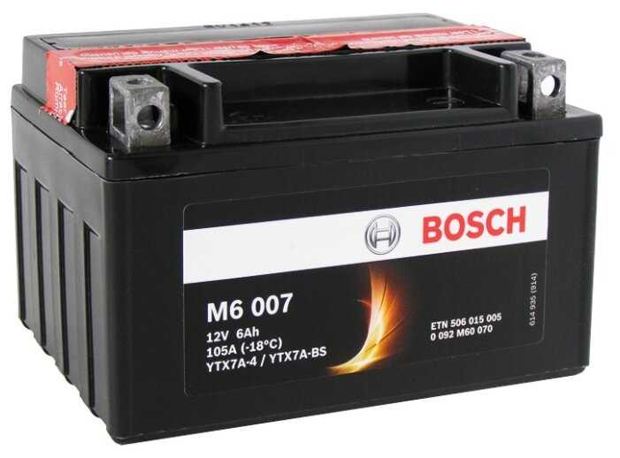 Мото аккумулятор BOSCH M6 007 AGM (0 092 M60 070)