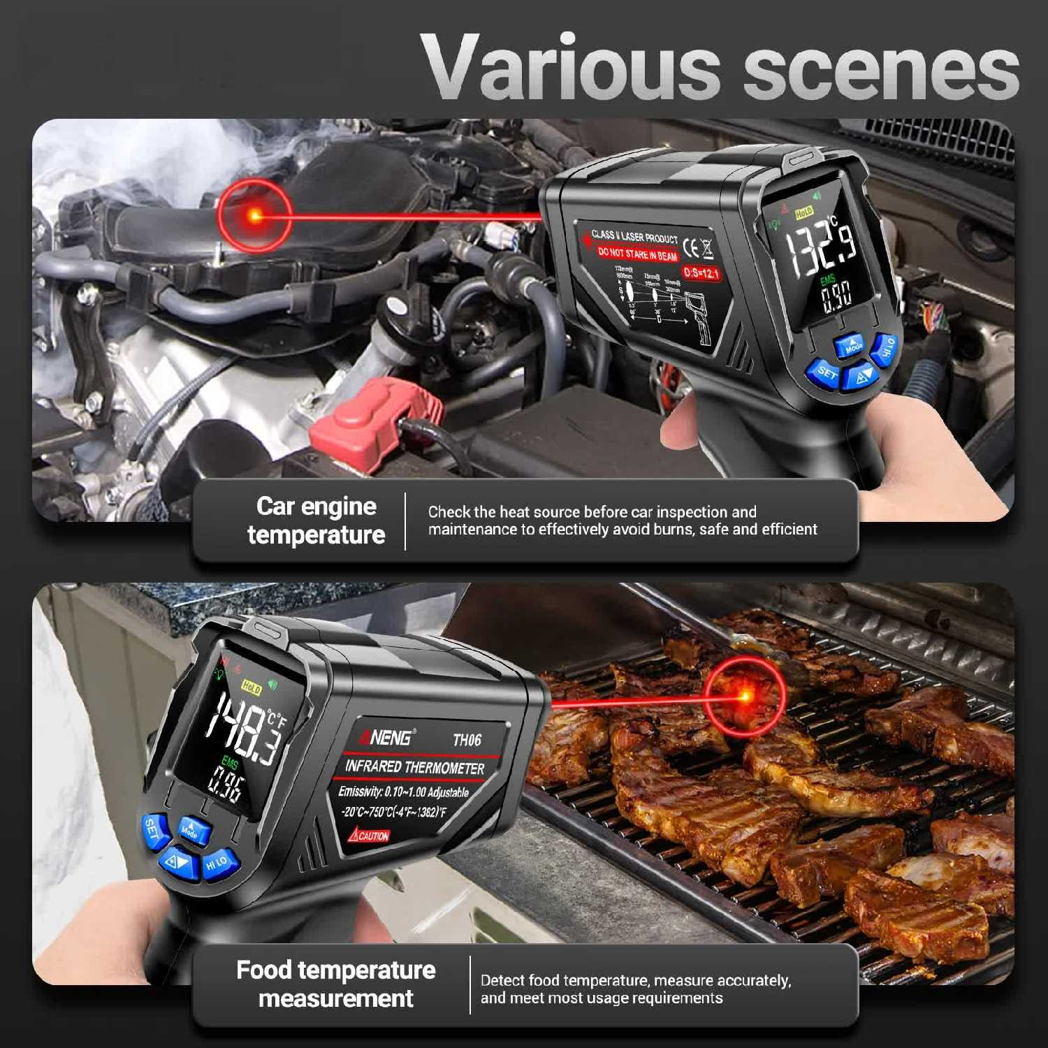 Инфракрасный пирометр Aneng TH06 фотография 14