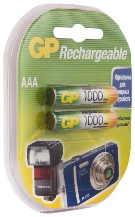 Аккумулятор Ni-Mh 1000 мА·ч 1.2 В GP Rechargeable 1000 Series AAA фотография 3
