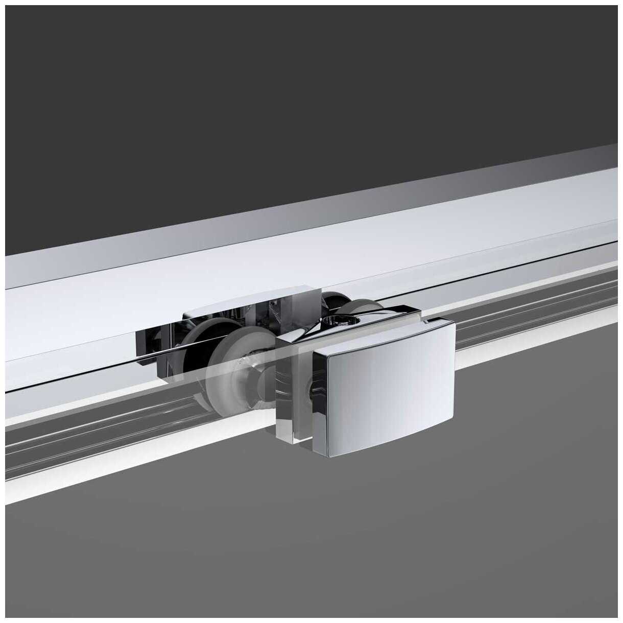 Душевой уголок Vincea Soft VSR-3SO1010CL 100x100х195 профиль хром, стекло прозрачное фотография 3