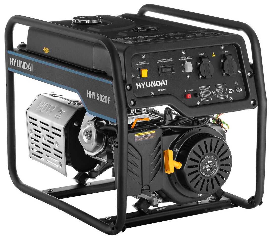 Бензиновый генератор HYUNDAI HHY 5020F фотография 2