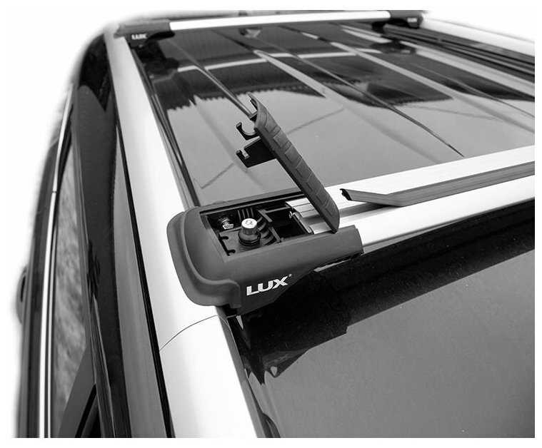 Багажник на крышу LUX Хантер крыловидные дуги L44-R, на Рено Сандеро Степвей 2014-2022, LH189 фотография 2