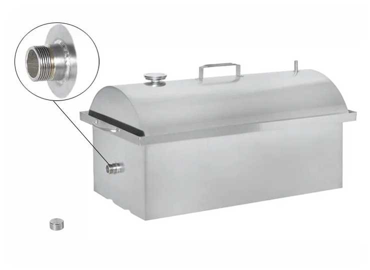 Коптильня KINGSMOKE Lux 650 со штуцером для холодного и горячего копчения. фотография 6