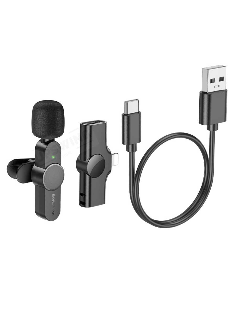 Микрофон петличный беспроводной Borofone BFK12 (Type-C) фотография 7