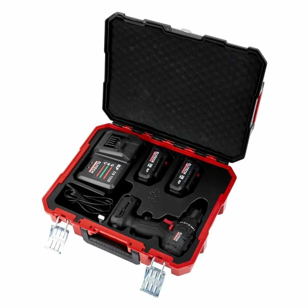 Дрель-шуруповерт аккумуляторная Elitech HD CD20SL2 фотография 1