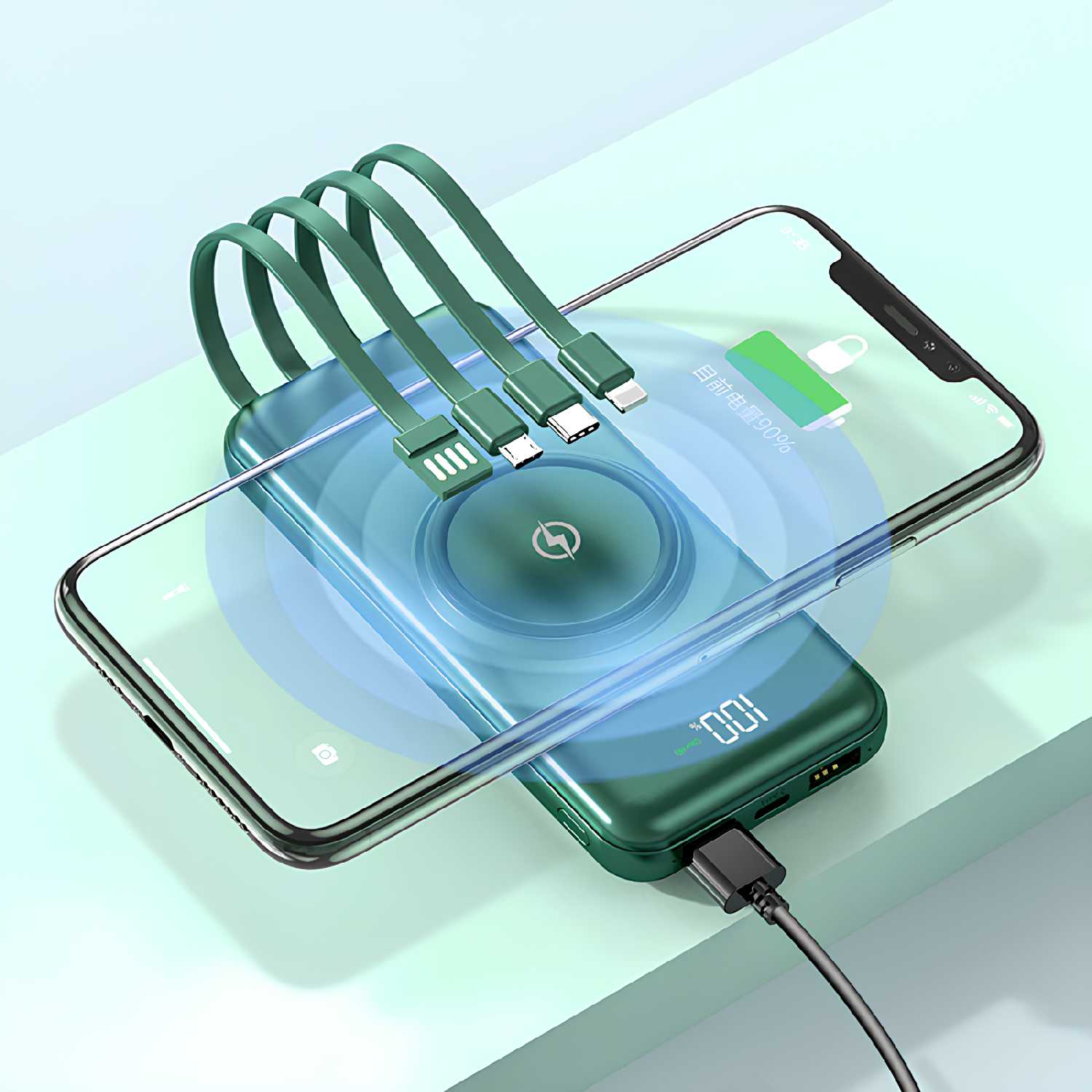 Внешний аккумулятор Повербанк (30000 mAh) фотография 2