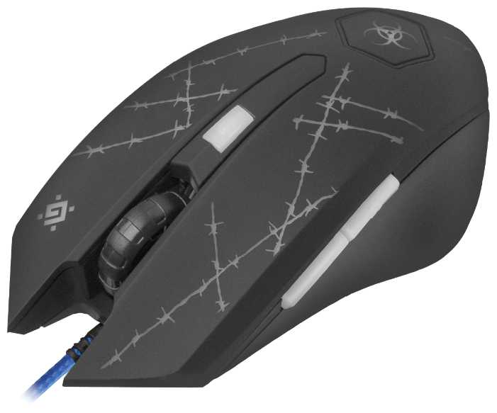 Игровая мышка для компьютера Defender Forced+кворик оптика 6 кнопок 3200 dpi фотография 7