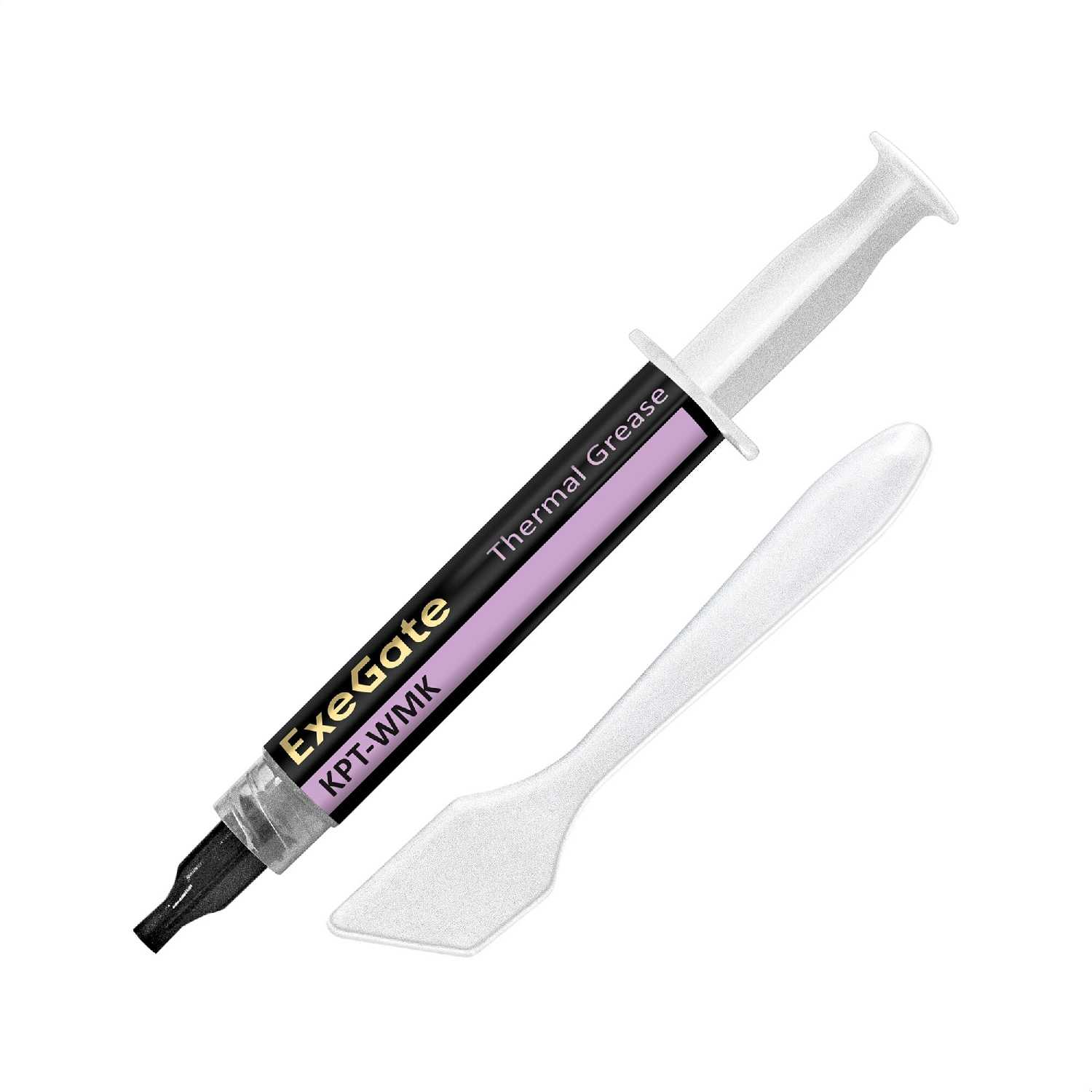 Термопаста ExeGate KPT-WMK [0,8 Вт/(мК), 8г, шприц с лопаткой] фотография 6