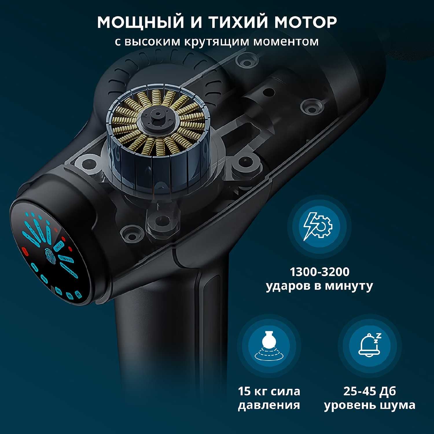 Перкуссионный массажер GrossFit Recovery R-3 фотография 2