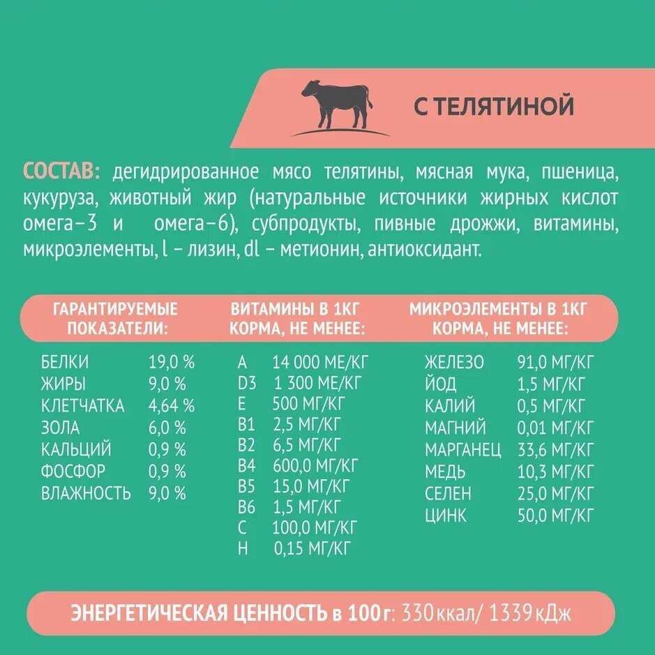 Полнорационный сухой корм для собак Зоогурман Большая Миска (с телятиной) фотография 8