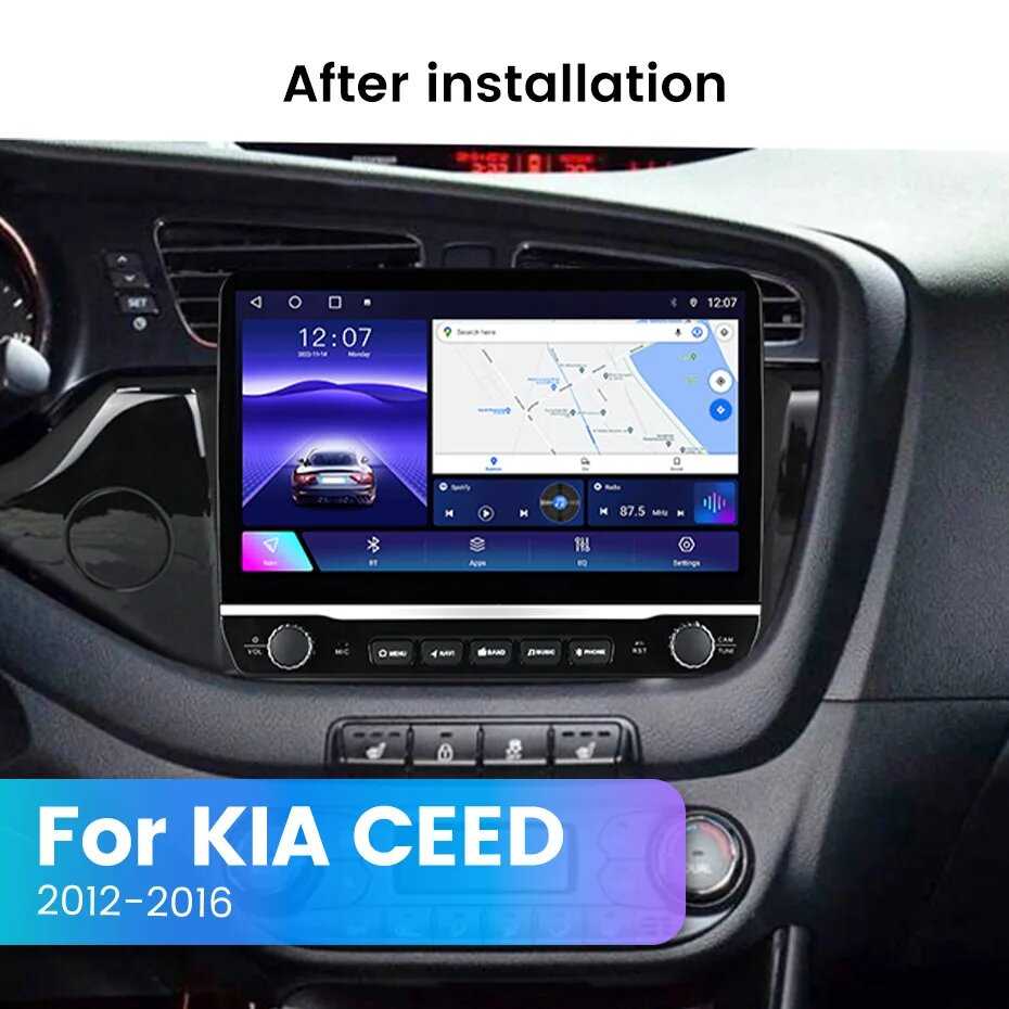 Автомагнитола Kia Ceed Cee 'd 2 JD 2012-2018 10,1 дюймов (KA22DW4) фотография 2