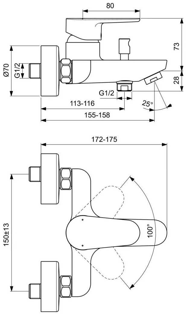 Смеситель Ideal Standard BC500AA фотография 2
