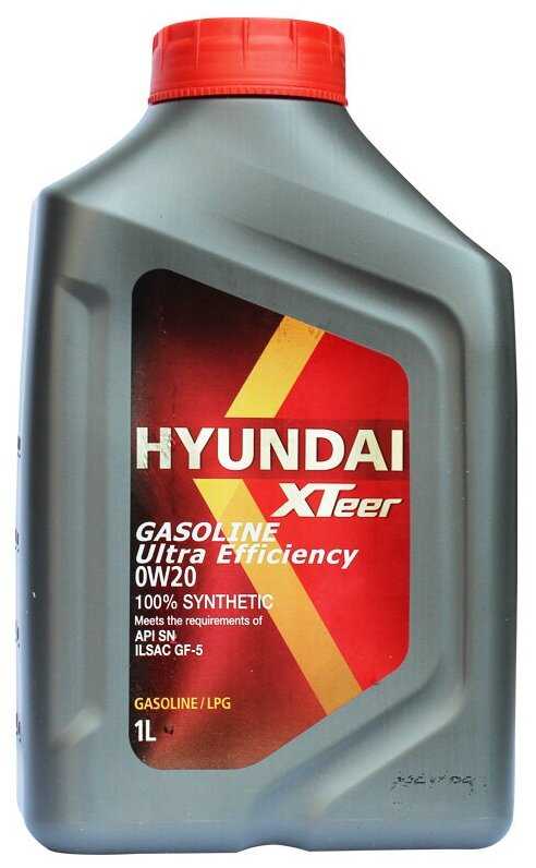 Синтетическое моторное масло HYUNDAI XTeer Gasoline Ultra Efficiency 0W-20 фотография 1
