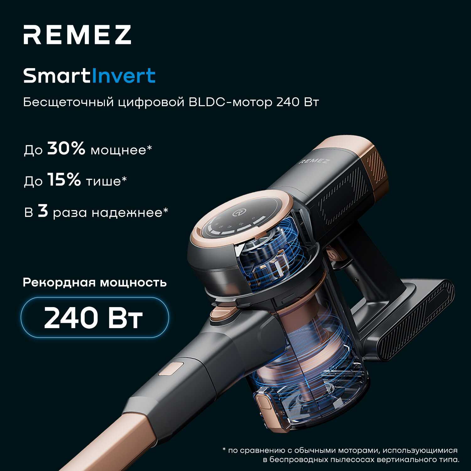 Вертикальный беспроводной пылесос MultiClick Pro Aqua + Energy V.2 (RMVC-545) фотография 5