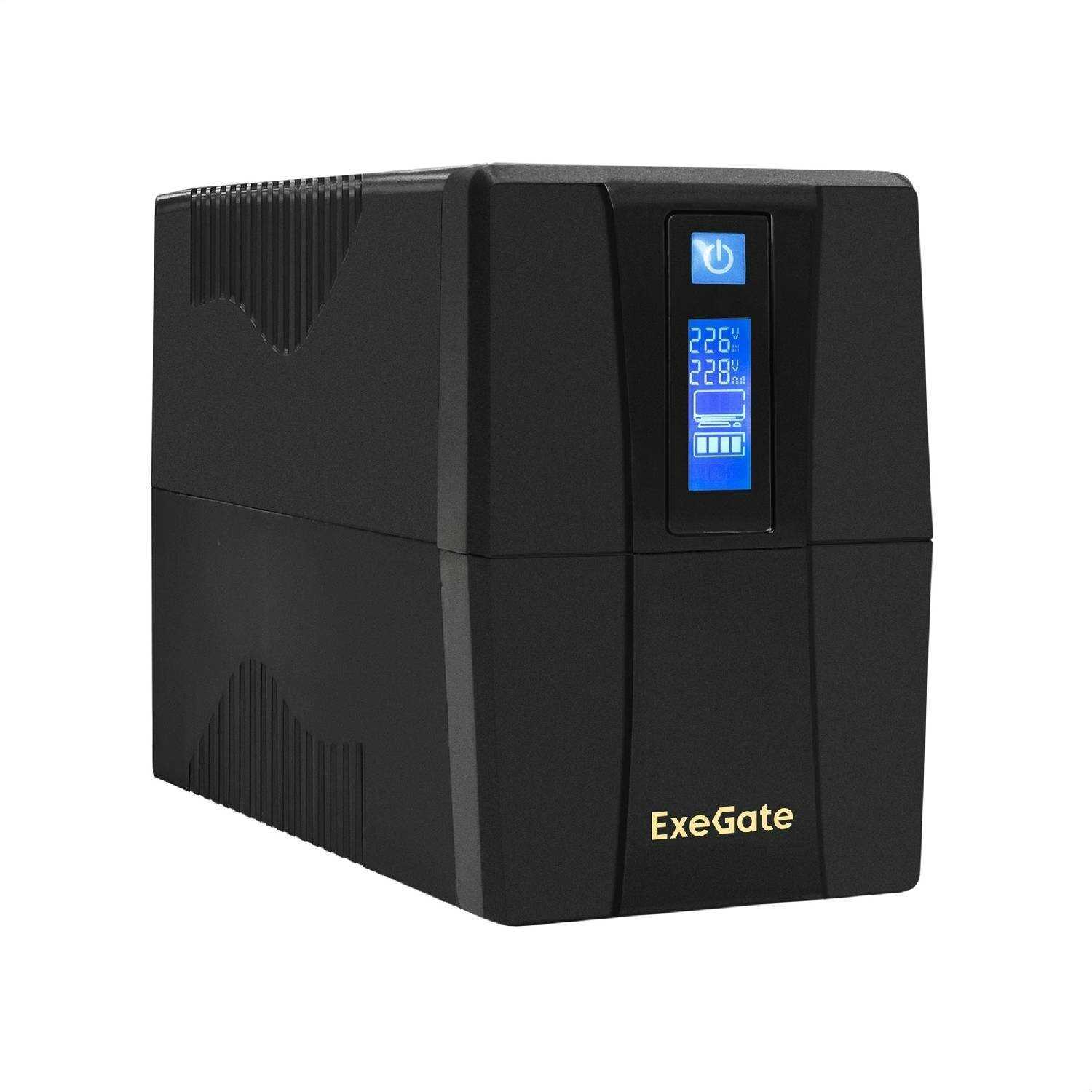 Источник бесперебойного питания EXEGATE SpecialPro Smart LLB-600 (600VA/360W)