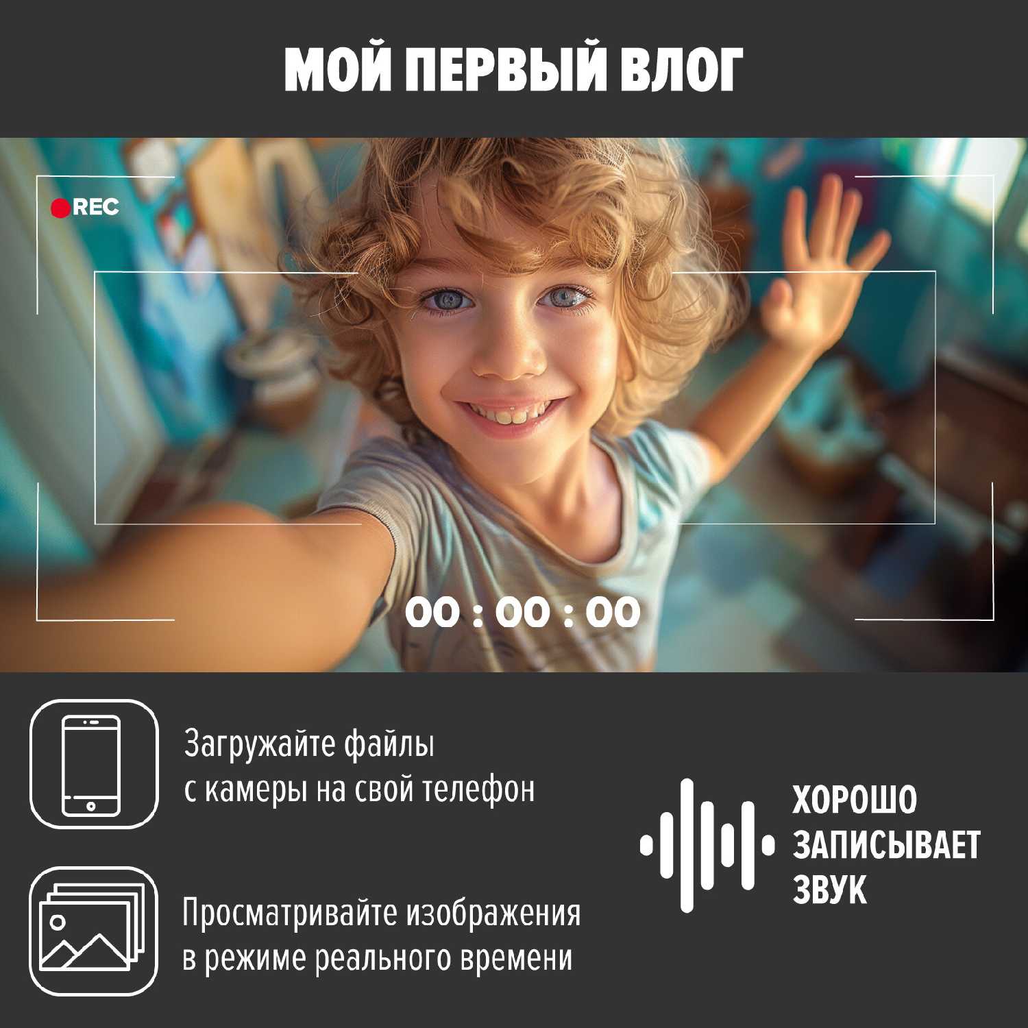 Экшен камера Electerra 4К UHD фотография 5