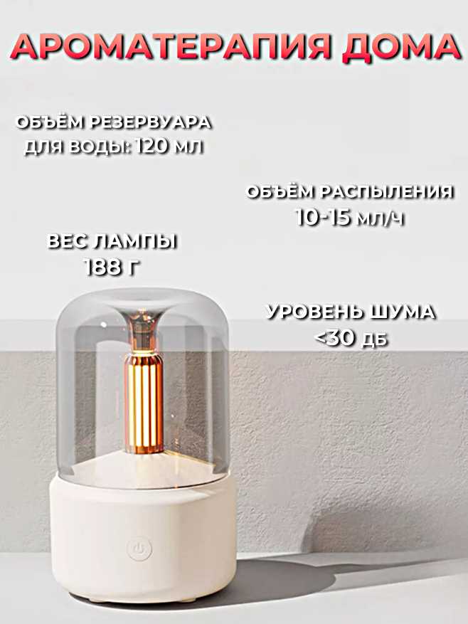 Увлажнитель воздуха Свеча (Ультразвуковой аромадиффузор ночник) фотография 2