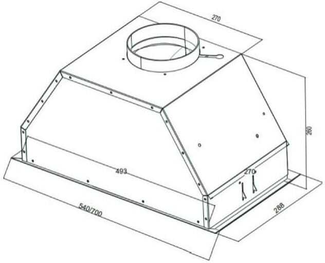 Вытяжка встраиваемая Kuppersberg INTRO 60 X фотография 3