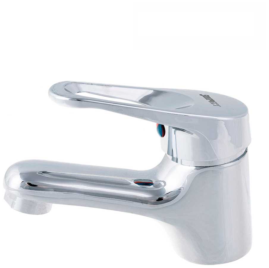 Смеситель на раковину Эверест B10-028 монолитный излив, картридж 35 мм, крепление 2 шпильки фотография 3