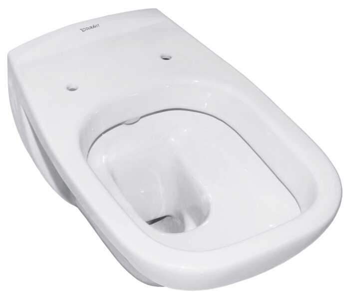 Чаша унитаза подвесная DURAVIT D-Code 253509 с горизонтальным выпуском фотография 1