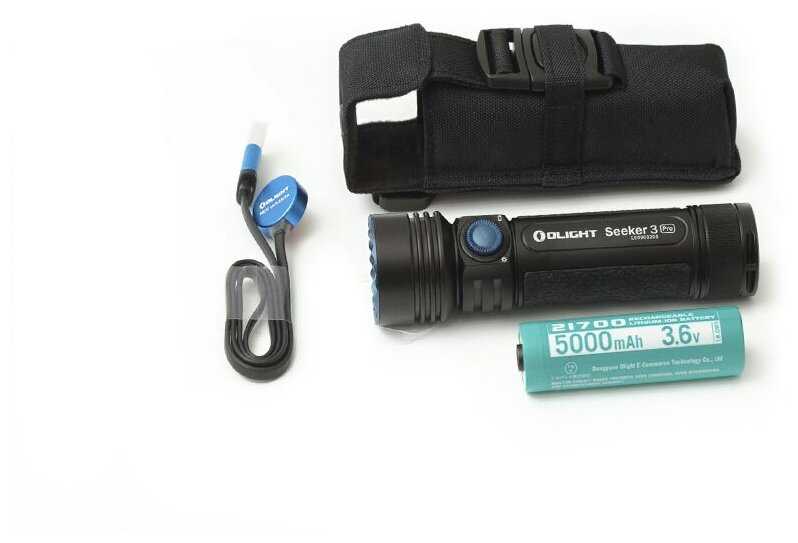 Фонарь Olight Seeker 3 Pro Black, 1 х 21700, 250 метров, 4200 люмен (Комплект) фотография 7