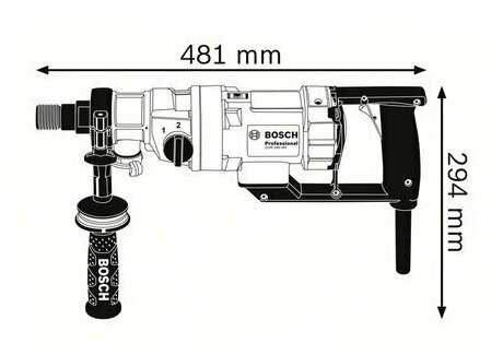 Дрель для алмазного бурения BOSCH GDB 180 WE (2000 Вт) фотография 1