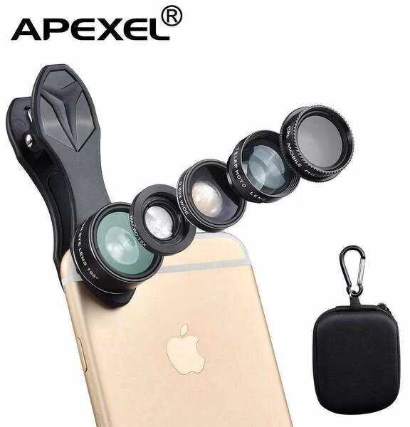 Комплект объективов Apexel 5-in-1 DG5H (APL-DG5H) фотография 2