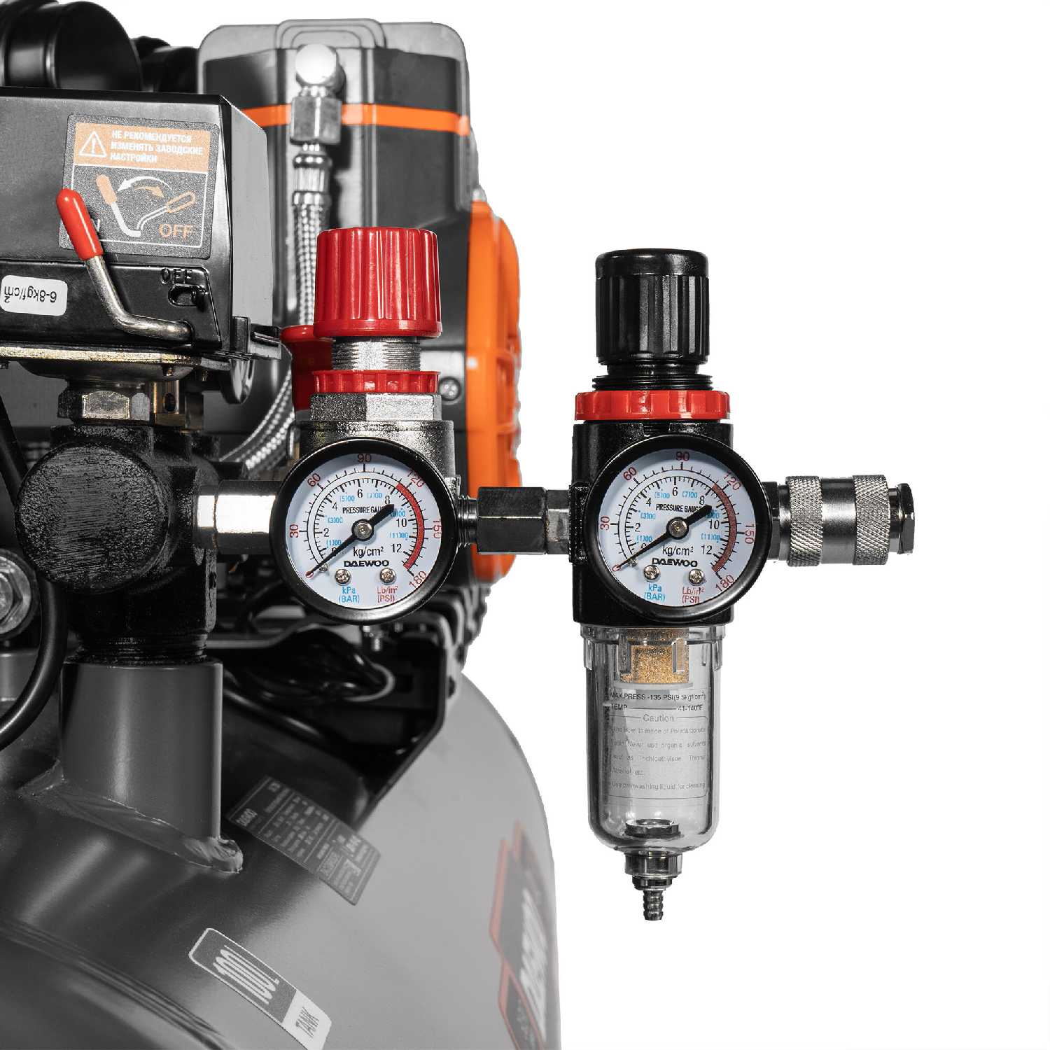 Компрессор воздушный DAEWOO Компрессор поршневой DAEWOO DAC 720S (4.8кВт, 720л/мин) фотография 5