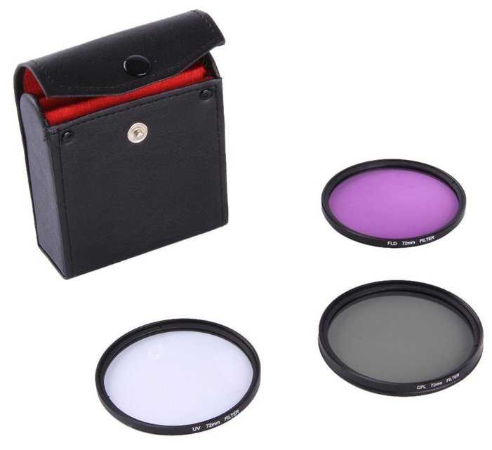 Набор светофильтров Rekam Starter Kit UV+CPL+FLD 72 мм фотография 3