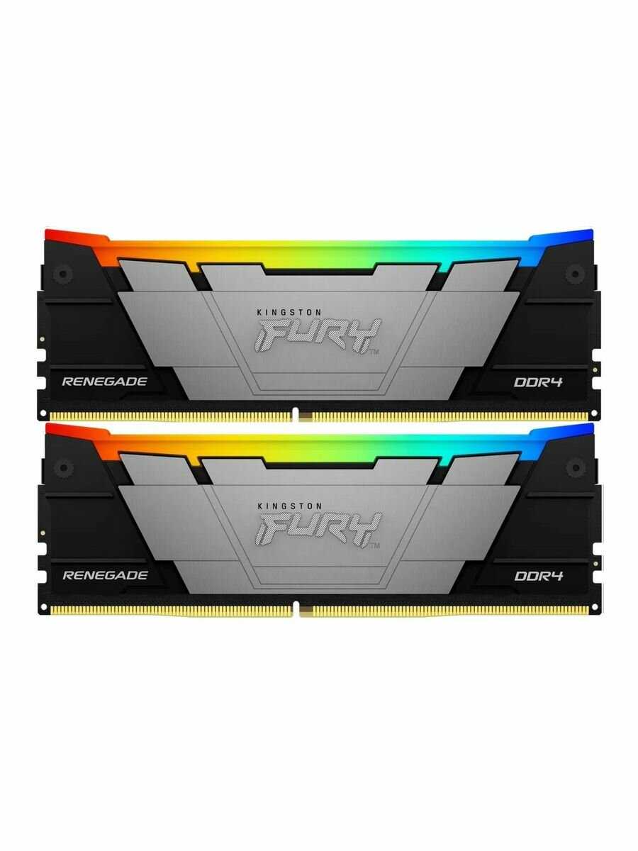 Модуль памяти Kingston FURY Renegade RGB [64GB 3600MHz DDR4 CL16 DIMM Kit of 2] [KF436C18RBAK2/64] фотография 6