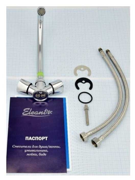 Смеситель для кухни (мойки) Eleanti Coral ELT5020, вентильный фотография 4