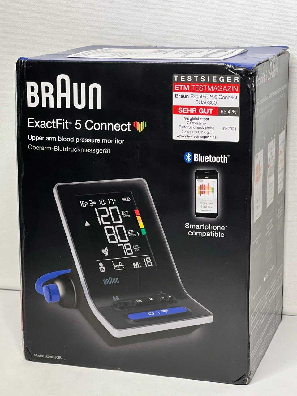 Тонометр автоматический Braun ExactFit5 (BUA6350) фотография 1