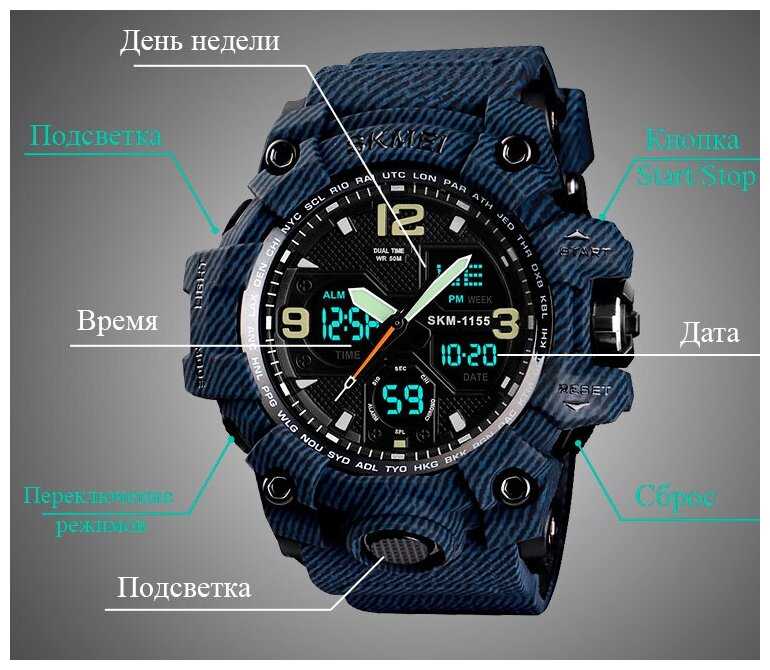 Часы мужские SKMEI 1155B - Army Green фотография 19