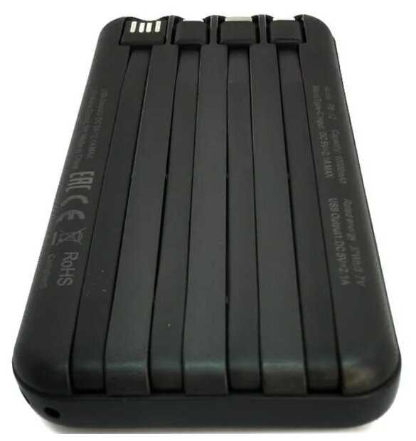 ISA Внешний аккумулятор ISA PB-12 с функцией беспроводной зарядки 10000mAh, черный фотография 4