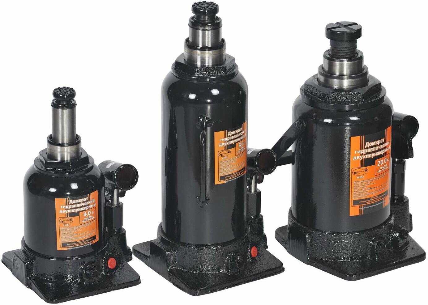 Домкрат бутылочный гидравлический АвтоДело 43104 фотография 3