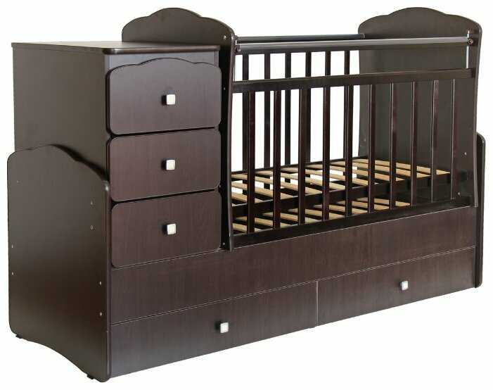 Кроватка Фея 2100 (трансформер), трансформер, поперечный маятник