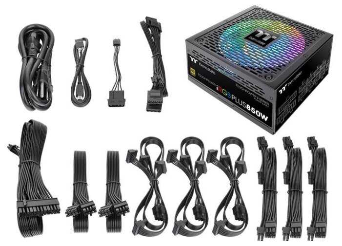 Блок питания Thermaltake Toughpower iRGB PLUS 850W Gold фотография 6