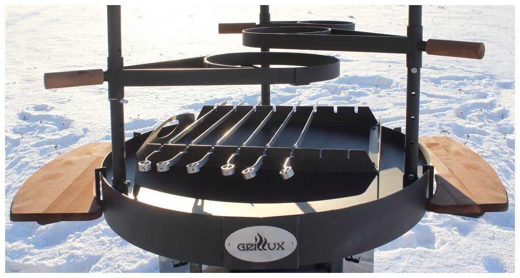 Гриль угольный Grillux Suomi Grill 90 ВЗР2312, 134х90х234.4 см фотография 5