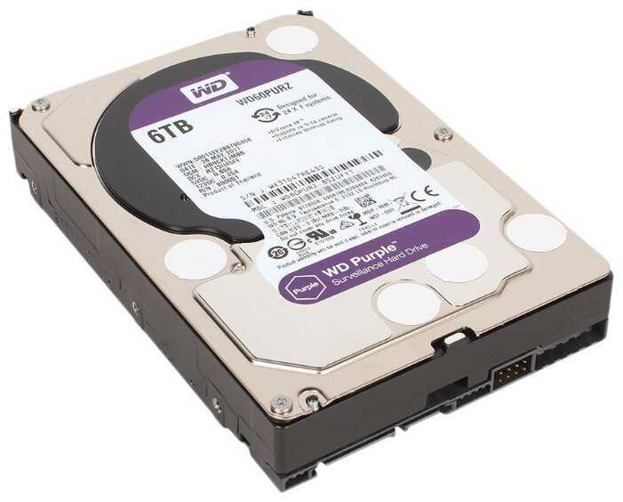 Жесткий диск Western Digital WD Purple 6 ТБ WD60PURZ фотография 1