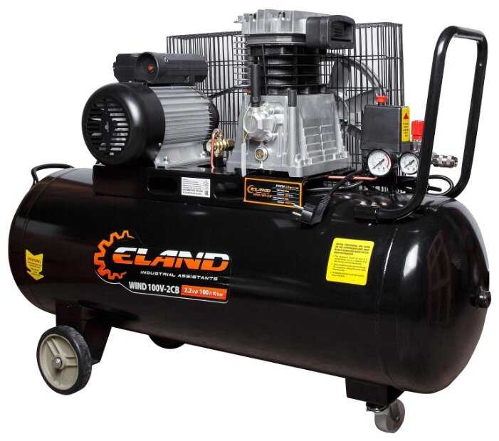 Компрессор масляный ELAND WIND 100V-2CB, 100 л, 2.2 кВт фотография 1