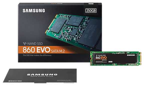 Твердотельный накопитель Samsung 860 EVO (MZ-N6E250BW) фотография 7