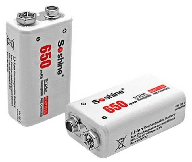 Аккумулятор Soshine Крона Li-ion (680) фотография 7