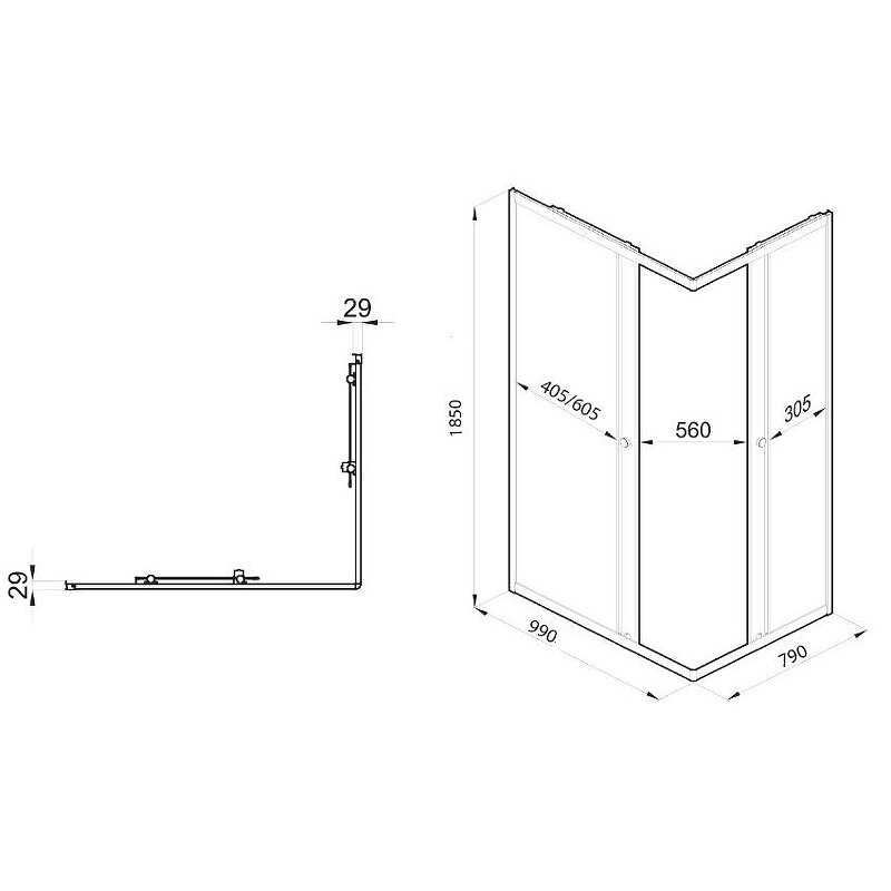 Душевой уголок Triton Вента-Хром (Щ0000057860) фотография 6