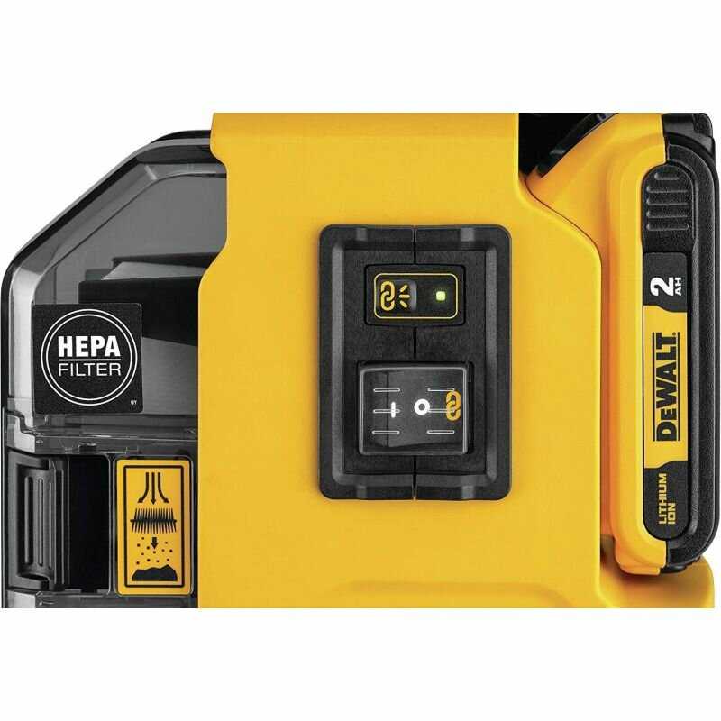 Промышленный аккумуляторный пылесос DEWALT DWH161N-XJ фотография 2